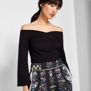 Ted Baker Bell Sleeve Top Size 3 (Medium)